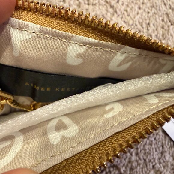 Aimee Kestenberg AIMEE “Alia” Genuine Leather Slim ID Wallet (NWT) in Macadamia - Picture 5 of 9